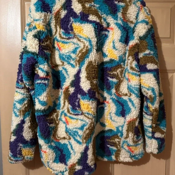 Eddie Bauer Multicolor Fleece Jacket - Picture 2 of 4